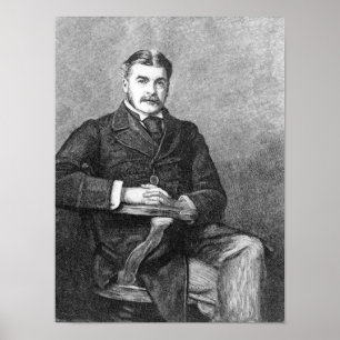 Póster Senhor Arthur Sullivan, gravado por C. Carter