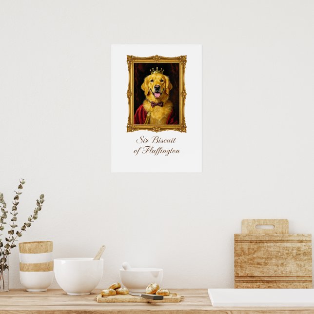 Poster Senhor Biscoito de Fluffington (Cozinha)