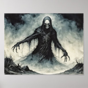 Poster Senhor da Morte colhendo almas