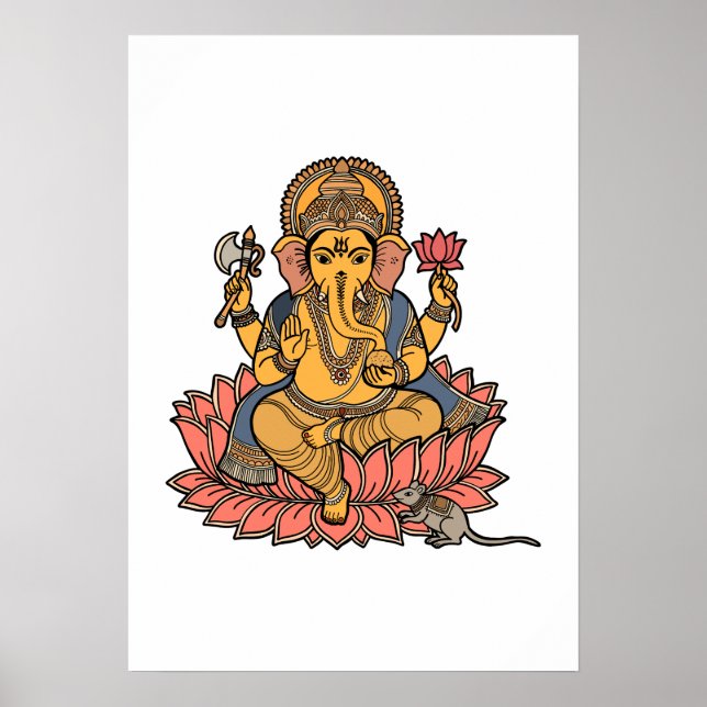 Poster Senhor Ganesha (Frente)