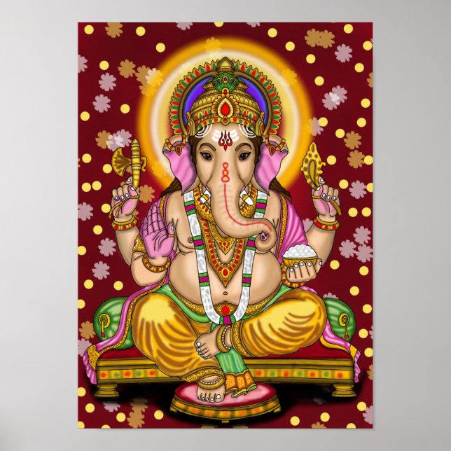 Poster Senhor Ganesha (Frente)