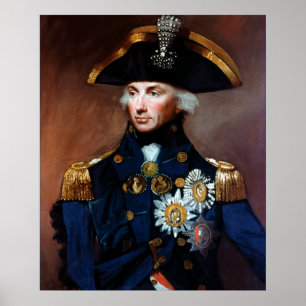 Póster Senhor Horatio Nelson do ~ do contra-almirante
