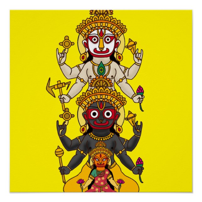 Póster Senhor Jagannath  (Frente)