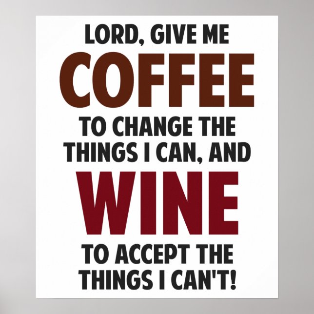 Póster Senhor, Me Dê Café E Vinho (Frente)