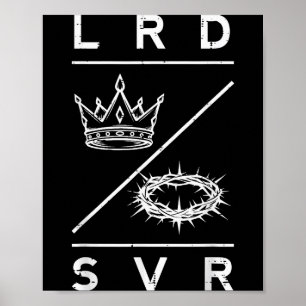 Poster Senhor Salvador Coroa Cristão Deus Jesus Bíblia Ho