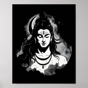 Poster Senhor Shiva Deus Hindu Hinduísmo Espiritual Medit