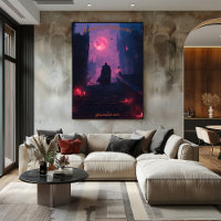 Senhor Vampiro Halloween com Castelo da Grande Esc