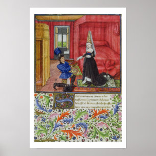Póster Senhora 2617 o escrevente que dedica o La Teseida