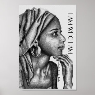 Póster senhora africana