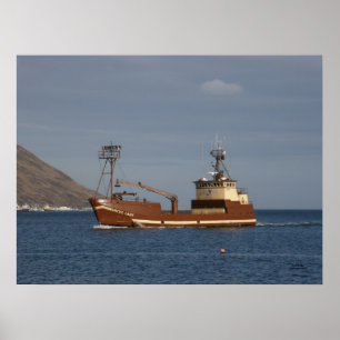 Poster Senhora Árctica, Barco Caranguejo no Porto Holandê