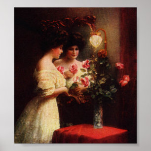 Póster Senhora Arte Imprimir do Victorian do dia do