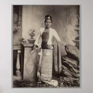 Póster Senhora Burmese