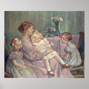Poster Senhora camionete de Velde e sua Criança, 1903