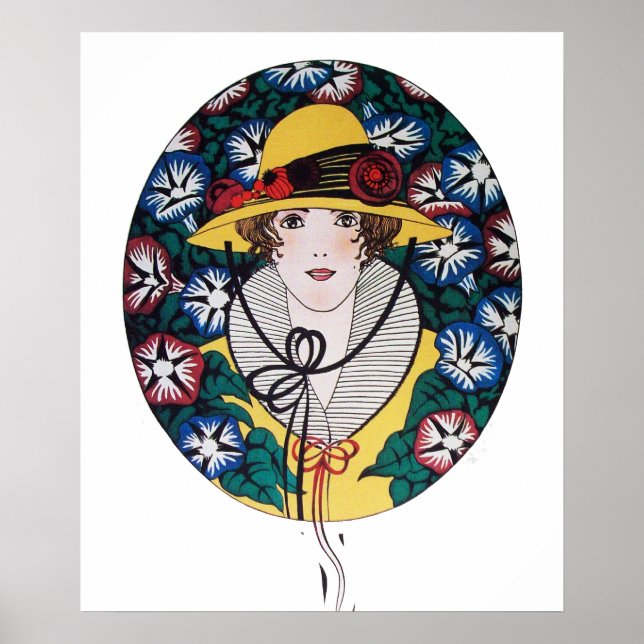 Poster Senhora com Glórias da Manhã (Frente)