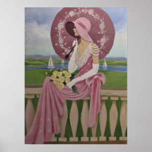 POSTER SENHORA COM PARASOL
