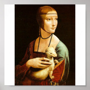 Poster Senhora com um arminho por Leonardo da Vinci C.