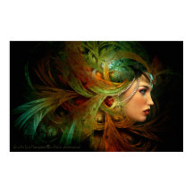 Senhora com uma morada elegante