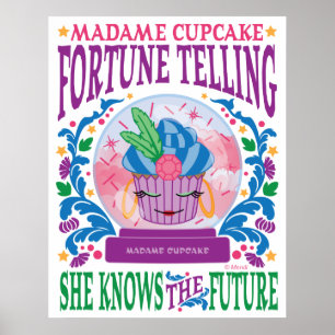 Poster Senhora Cupcake Fortuna Telling