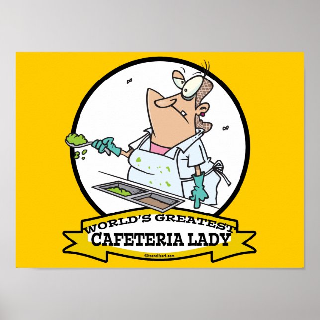 PÓSTER SENHORA DA CAFETERIA MAIS SENSACIONAL DO MUNDO EM  (Frente)