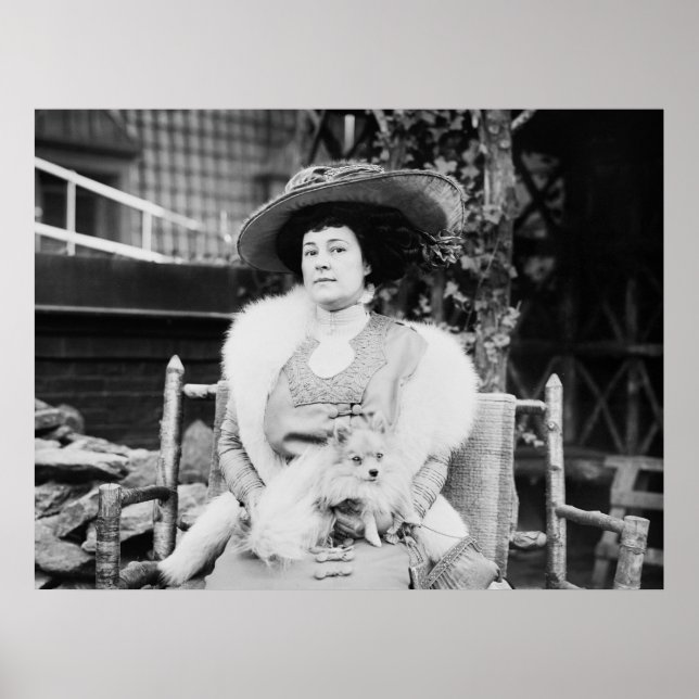 Poster Senhora da Pomerânia, início dos anos 1900 (Frente)