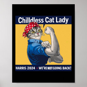 Poster Senhora de Gato Infantil Não vamos voltar para Kam