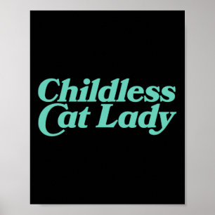 Poster Senhora de Gato Sem Fios, Retrovibrante