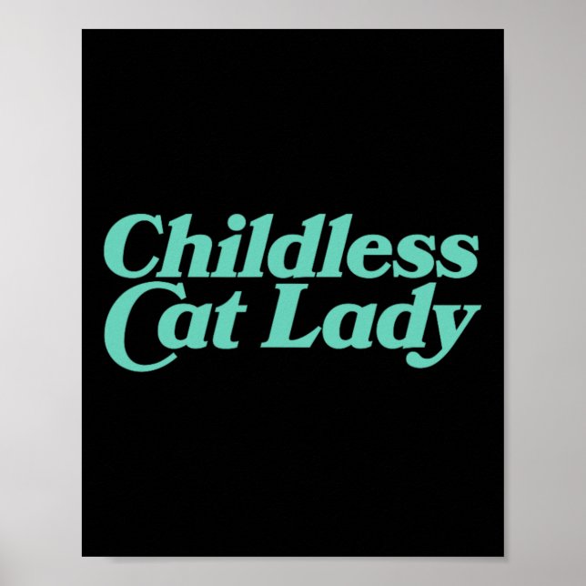 Poster Senhora de Gato Sem Fios, Retrovibrante (Frente)
