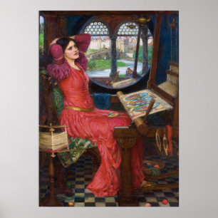 Póster Senhora de Shallot por John William Waterhouse