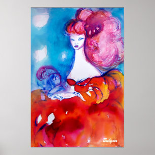 POSTER SENHORA DE VERMELHO,