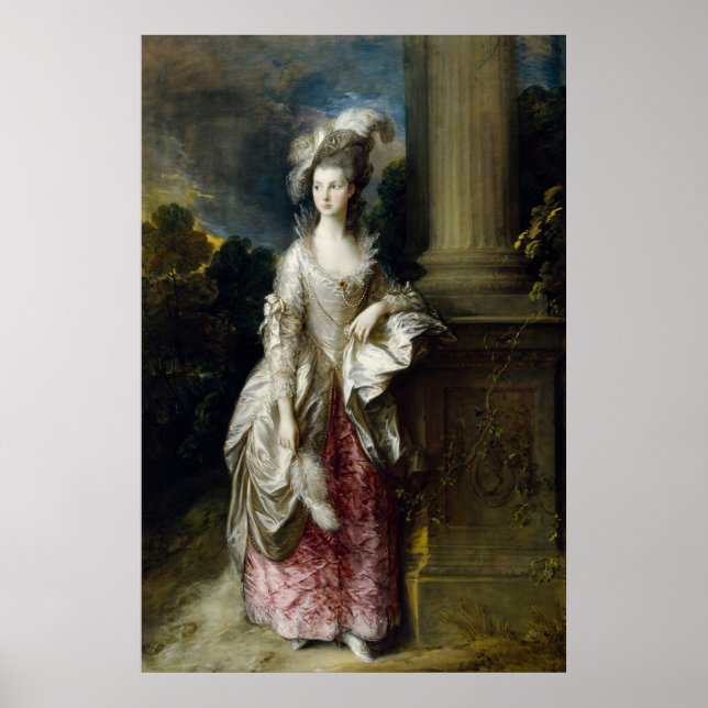 Poster Senhora Deputada Graham, de Gainsborough (Frente)