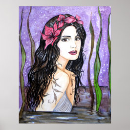 Poster Senhora do Lago Fairy Tale Painting