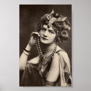Poster Senhora do vintage