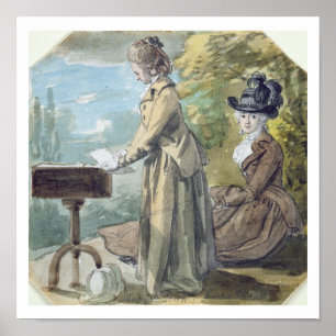 Póster Senhora Francis Scott e senhora Elliot, c.1770