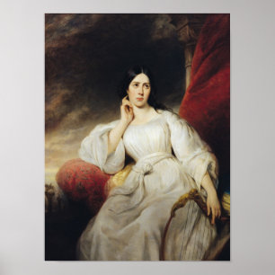 Poster Senhora Malibran no papel de Desdemona, 1830