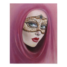 SENHORA NA BOLA DE MASCARADA