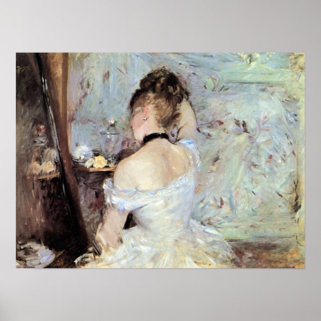 Póster Senhora no banheiro por Berthe Morisot (Frente)