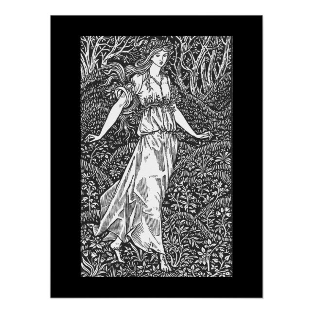 Póster senhora no Woods (Frente)