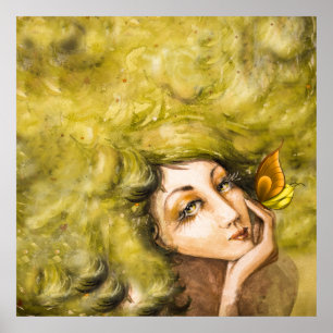 Poster Senhora Papilionem