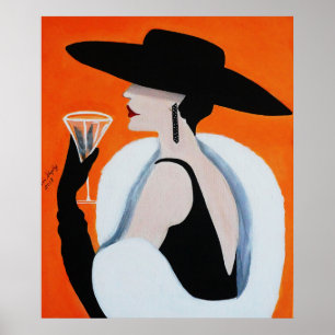 POSTER SENHORA SOFISTICADA