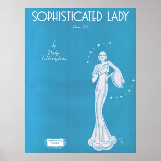 Poster Senhora sofisticada de 1933 (Frente)