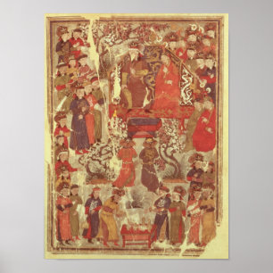 Póster Senhora Supl. Pers.Genghis Khan e sua esposa