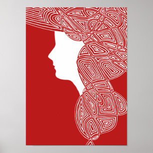 Póster Senhora Vermelha