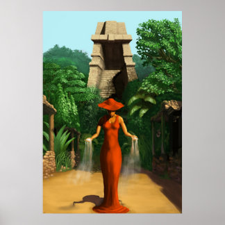 Póster Senhora Vermelha