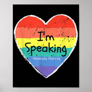 Poster Senhora Vice-Presidente Estou Falando Kamala Harri