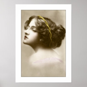 Poster senhora vitoriana cameo pose