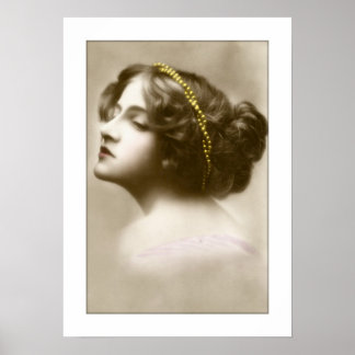 Poster senhora vitoriana cameo pose
