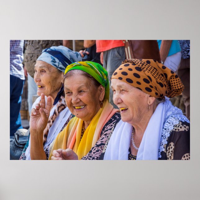 Poster Senhoras sorridentes (Frente)