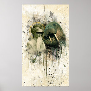 Poster Senhorita Anónimo e morsa reverendo