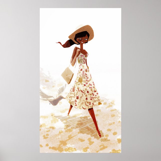 Poster Senhorita Sorrindo (Frente)