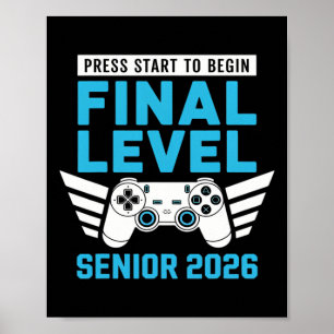 Poster Sênior 2026 Cl De 2026 Gamer Sênior Jogo De Vídeo 